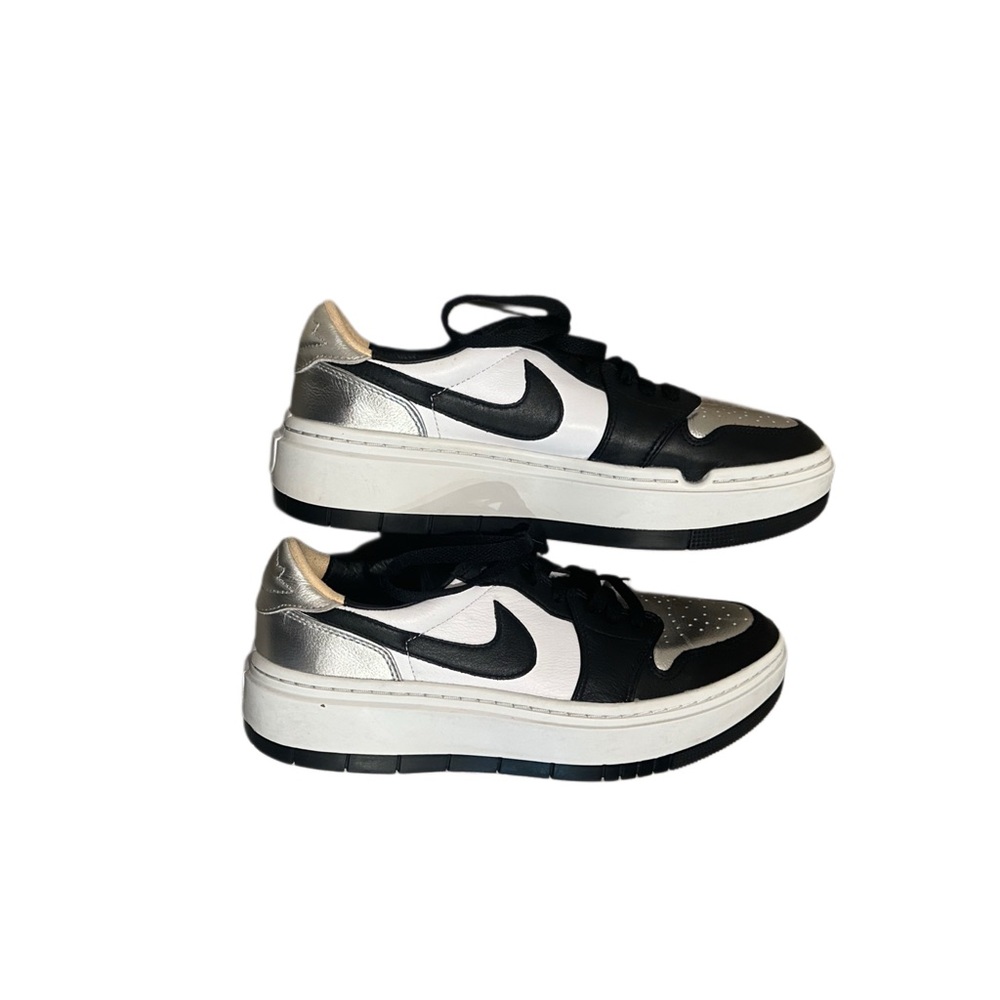 Nike Air Jordan 1 Elevate Low SE Black and Metallic Sneakers Size 10 - Picture 8 of 8